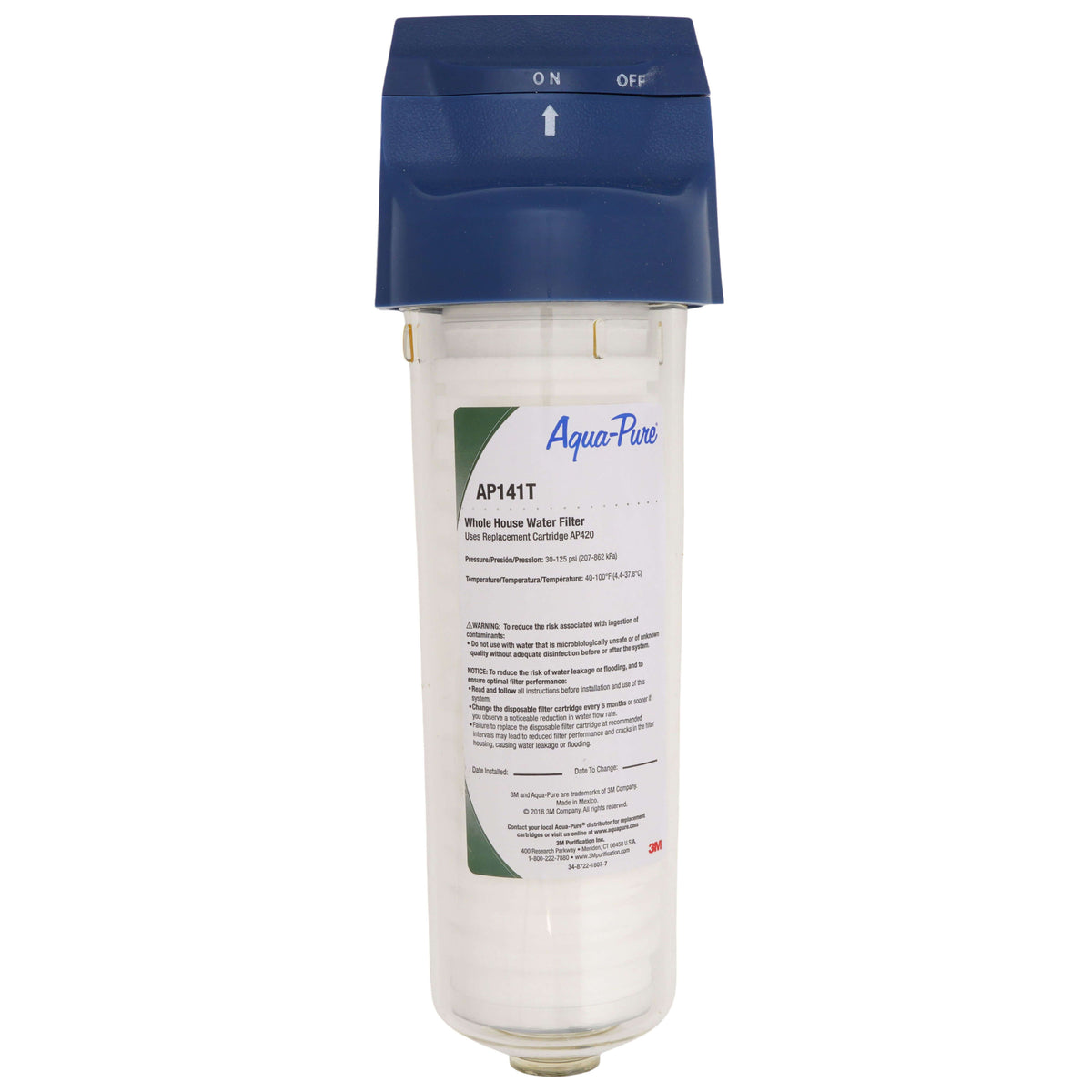 3M Aqua-Pure 5530016 Aqua-Pure AP141T Whole House Water Filter for 1 to 2 Bathroom Homes