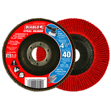 Diablo DCX045040N01F Steel Demon 4-1/2 Flap Disc 40 Grit Type 29