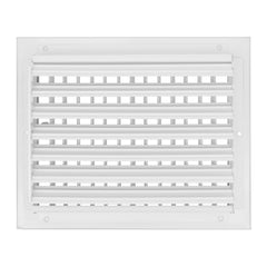 Hart & Cooley 22448 10 x 8 A618MS Series White Sidewall/Ceiling Register