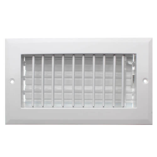 Hart & Cooley 22442 8 x 4 White Sidewall/Ceiling Register (A618MS Series)