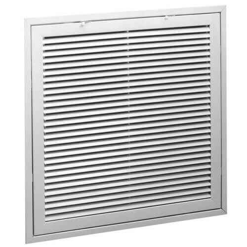 Hart & Cooley 21843 20 x 20 White Steel Fixed-Bar Filter Grille (96AFBT Series)