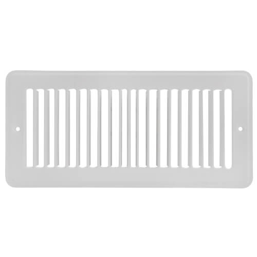 Hart & Cooley 11306 10 x 4 White Toe-Space Grille (420 Series)