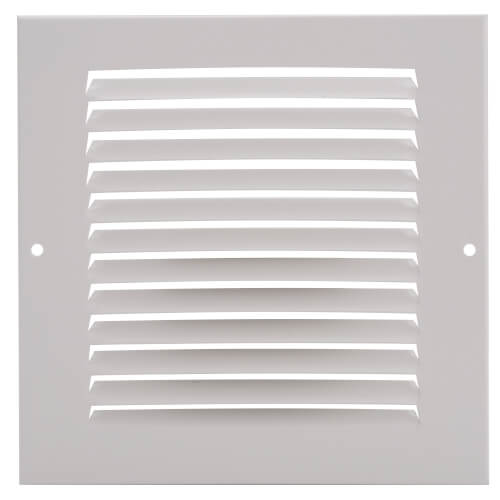 Hart & Cooley 43301 6 x 6 White Sidewall/Ceiling Return Air Grille (672 Series)