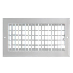 Hart & Cooley 22452 12 x 6 Wall Opening Size White Sidewall Ceiling Register A618MS Series