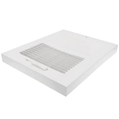 Hart & Cooley 10880 8 x 6 White Baseboard Register (664 Series)