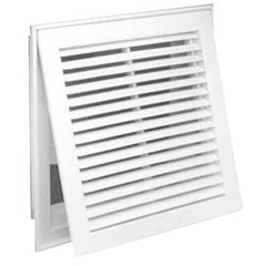 Hart & Cooley 21784 30 x 14 (Wall Opening Size) White Steel Fixed-Bar Filter Grille (96AFB Series)