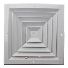 Hart & Cooley 50717 A504MS 10 x 10 White Ceiling Diffuser