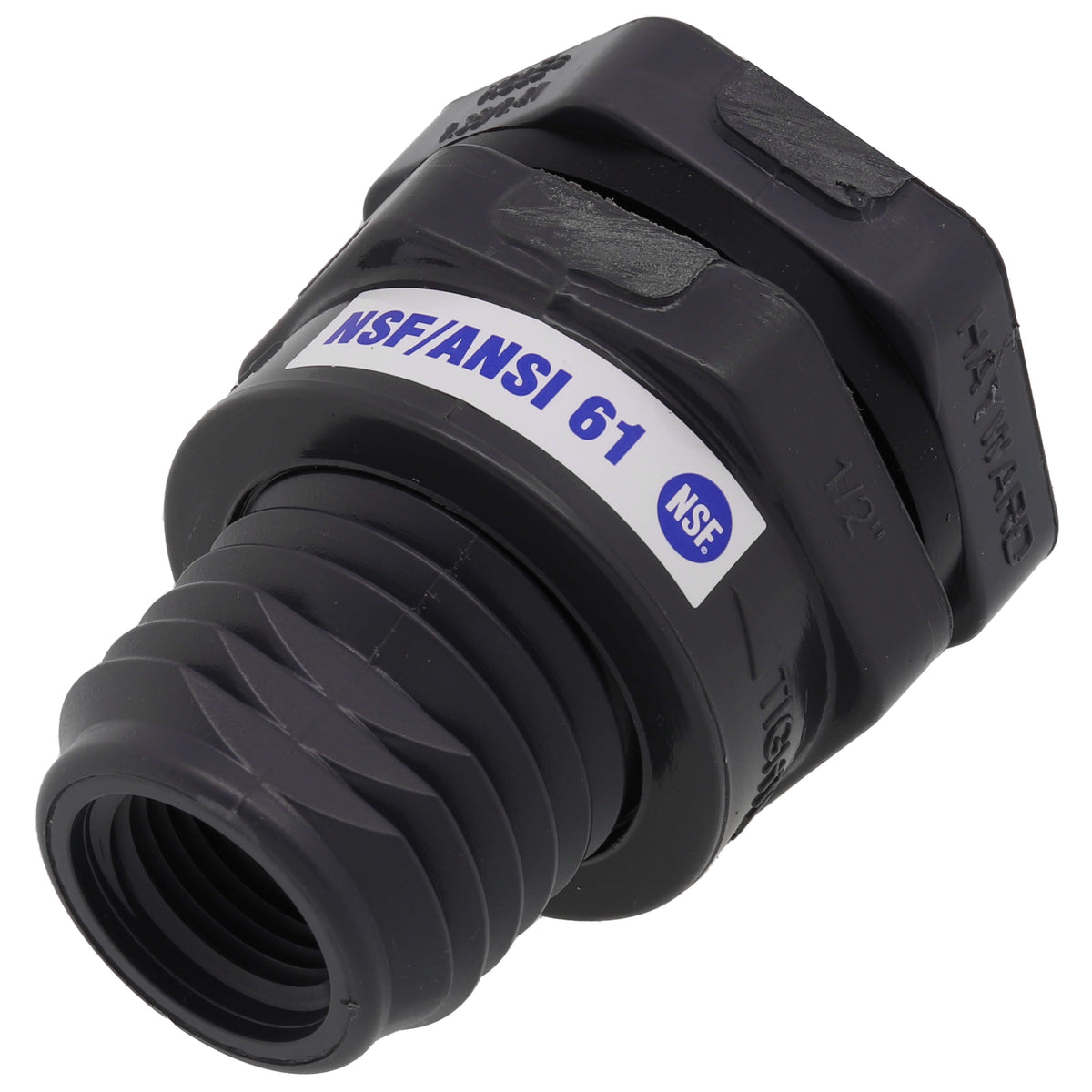 Hayward BFAS1007TES 3/4 PVC Bulkhead Fitting w/ EPDM Gasket (Thread x Thread)