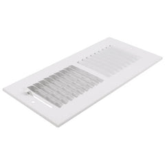 Hart & Cooley 703908 10 x 4 White Two-Way Steel Sidewall/Ceiling Register