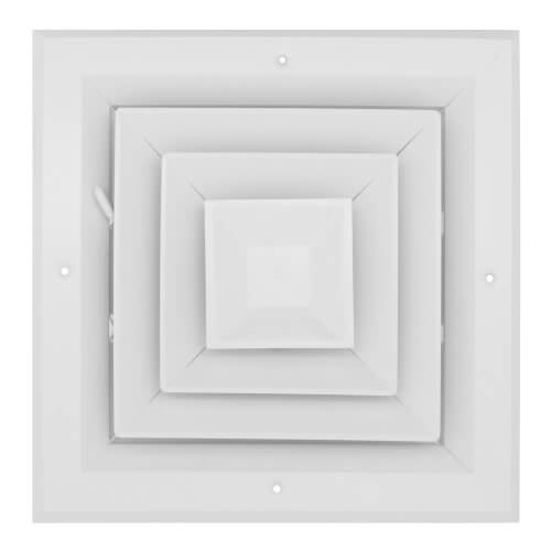 Hart & Cooley 50716 A504MS 8 x 8 White Ceiling Diffuser