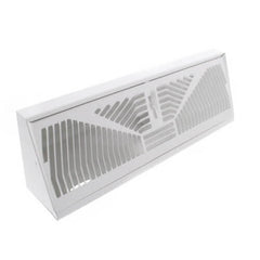 Hart & Cooley 86627 15 White Baseboard Diffuser (406 Series)