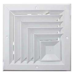 Hart & Cooley 50721 A505MS 8 x 8 Two-Way Corner Ceiling Diffuser White