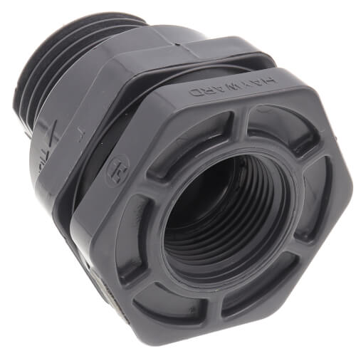 Hayward BFAS1010TES 1 PVC Bulkhead Fitting w/EPDM Gasket - Replacement MPN