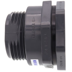 Hayward BFAS1015TES 1-1/2 PVC Bulkhead Fitting w/ EPDM Gasket (Thread x Thread)