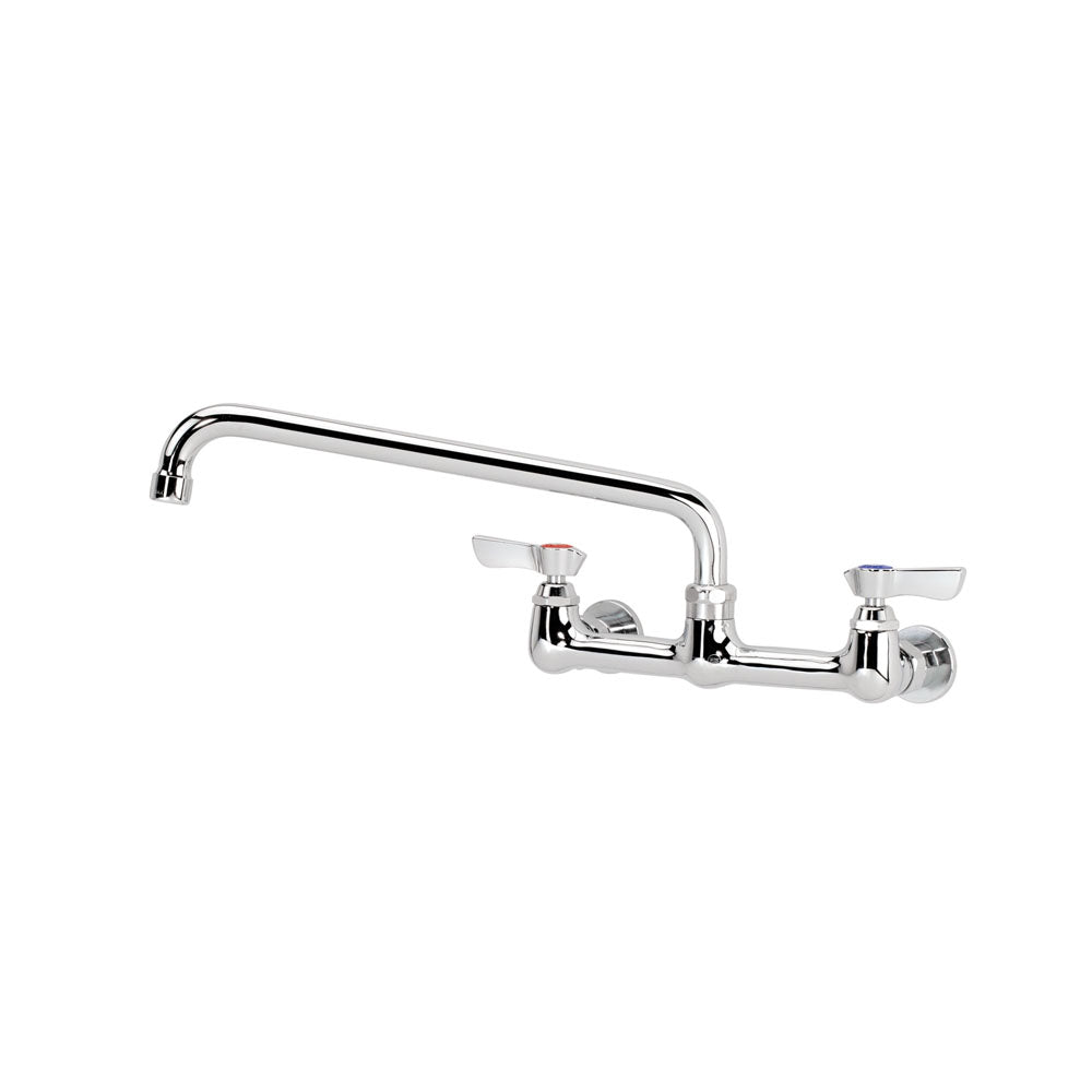 Krowne 12-812L Silver Series 8 Center Wall Faucet, 1/4 Turn Ceramic Valves, With 12 Spout