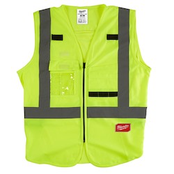 Milwaukee 48-73-5021 High Visibility Yellow Safety Vest - S/M