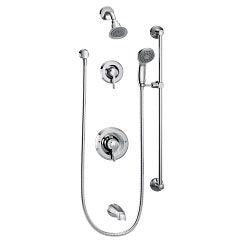 Moen T8343EP15 Two Handle Single Function Shower System in Polished Chrome