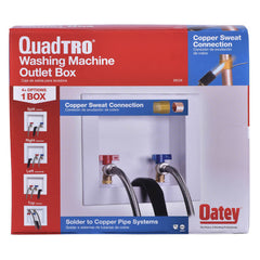 Oatey 38561 Quadtro Quarter-Turn CPVC Connection Washing Machine Supply Box