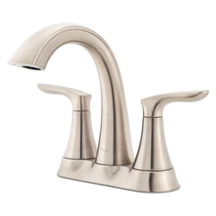 Pfister LG48-WRPK Weller Two Handle Centerset Bathroom Sink Faucet in Brushed Nickel