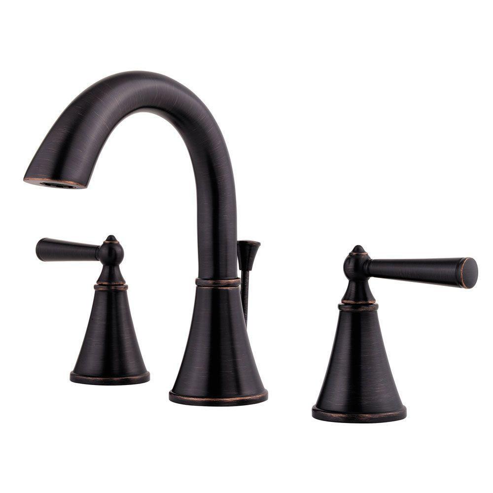 Pfister LG49-GL0Y Saxton Two Handle Widespread Bathroom Faucet in Tuscan Bronze