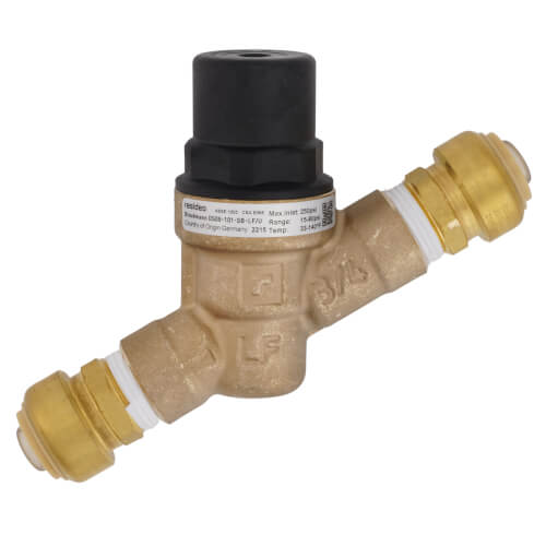 Resideo Braukmann DS05-101-SB-LF 3/4 Push Connect Pressure Regulating Valve for DS05 LF