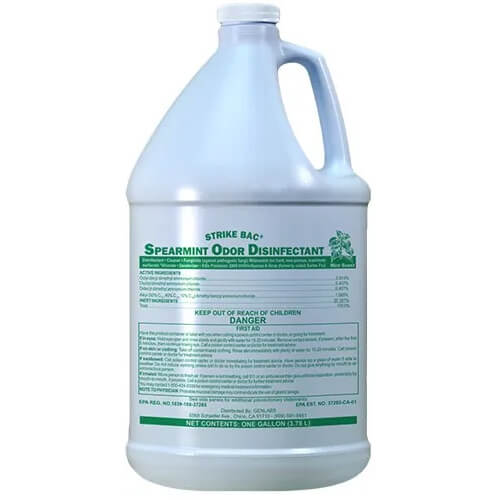 Refrigeration Technologies RT01110 Strike Bac Disinfectant Cleaner w/ Spearmint Scent (1 Gallon)