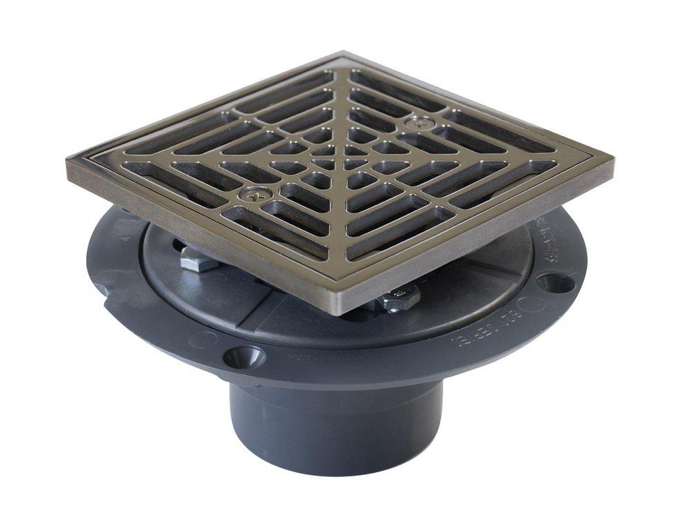 SIOUX CHIEF Sioux Chief 821-200PCQ 821 Series 2 in. Inside Caulk Plastic Stainless Steel Shower Drain