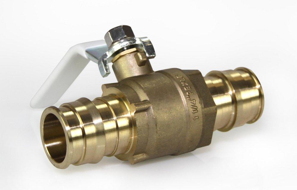 Uponor LFC4821313SS ProPEX LF Brass Commercial Ball Valve Full Port 1-1/4 PEX x 1-1/4 PEX