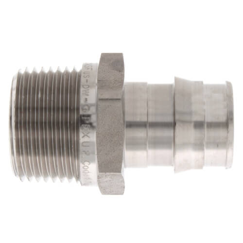 Uponor Q8527575 3/4 ProPEX Stainless Steel Male Threaded Adapter