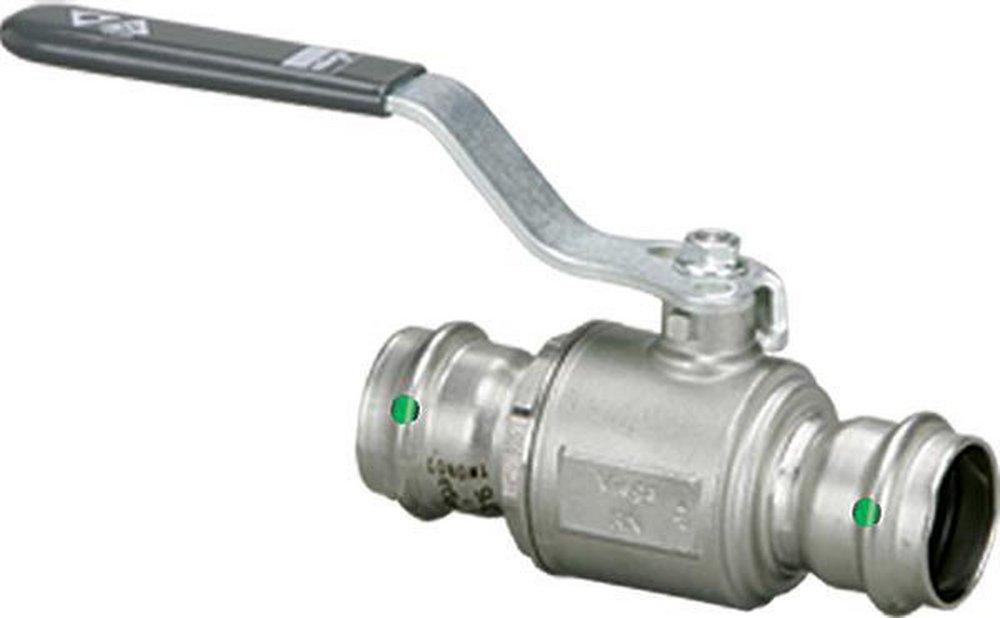 Viega 81080 ProPress 1/2 in. 316 Stainless Steel Full Port Press Ball Valve