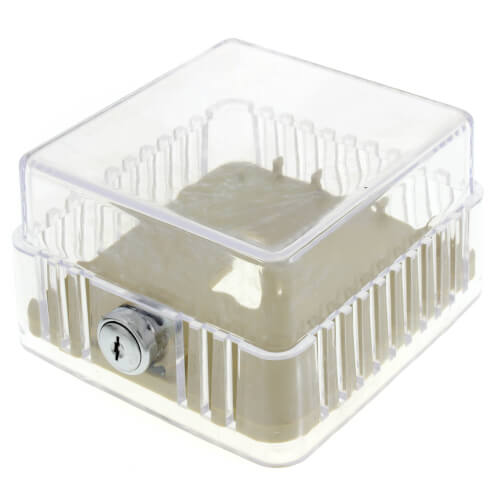 White Rodgers F290225 Clear Plastic Thermostat Guard w/ Solid Base for 1C20, 1C21, 1C26