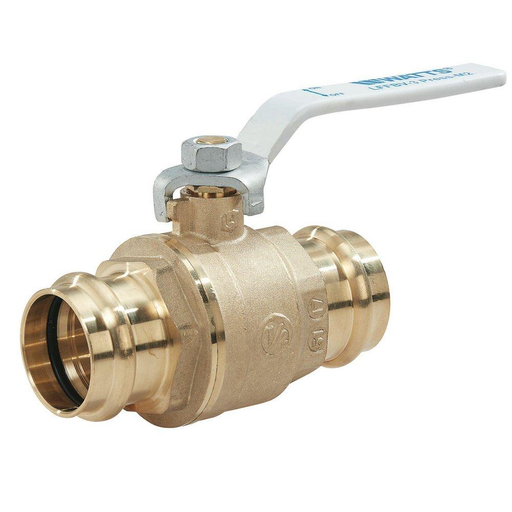 Watts 88005494 LFFBV-3 Press-M2 Series 3/4 in. Brass Full Port Press 250# Ball Valve