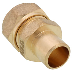 Watts 81010731 RadiantPEX-AL 1/2 in. Brass PEX Compression x 1/2 in. Male Sweat Adapter