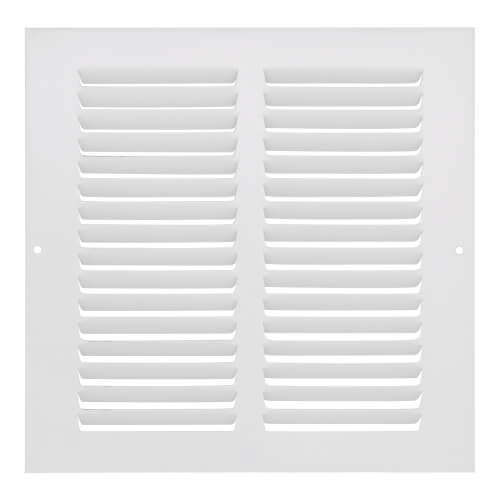 Hart & Cooley 43305 8 x 8 White Sidewall/Ceiling Return Air Grille