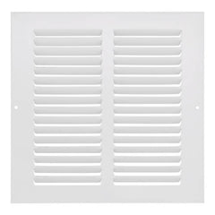 Hart & Cooley 43305 8 x 8 White Sidewall/Ceiling Return Air Grille