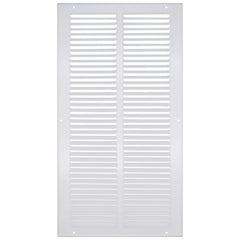 Hart & Cooley 43311 10 x 20 Wall Opening Size White Sidewall/Ceiling Return Air Grille 672 Series