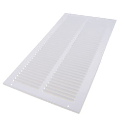 Hart & Cooley 43311 10 x 20 Wall Opening Size White Sidewall/Ceiling Return Air Grille 672 Series