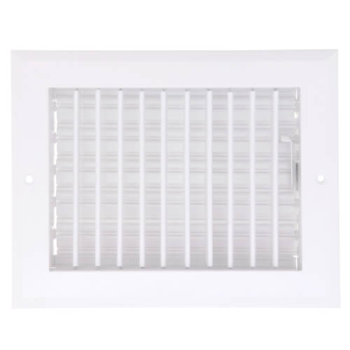 Hart & Cooley 22443 8 x 6 White Sidewall/Ceiling Register A618MS Series