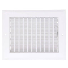 Hart & Cooley 22443 8 x 6 White Sidewall/Ceiling Register A618MS Series