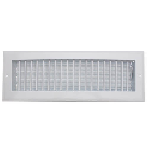 Hart & Cooley 22456 A618MS 14 x 4 White Sidewall/Ceiling Register