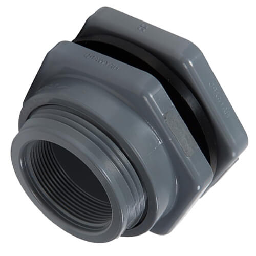 Hayward BFAS1005CES 1/2 PVC Bulkhead Fitting w/ EPDM Gasket (Socket x Thread)