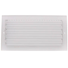 Hart & Cooley 703912 12 x 6 White Two-Way Steel Sidewall/Ceiling Register