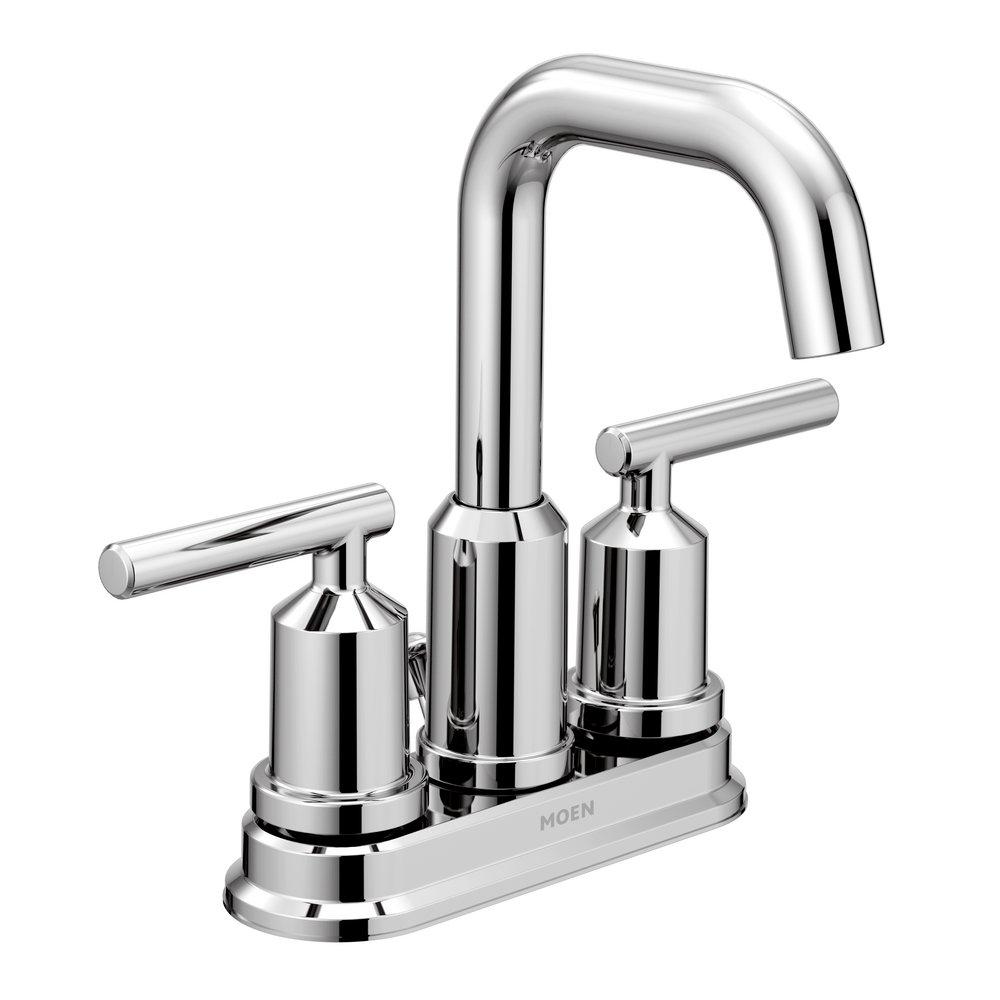 Moen 6150 Gibson Two Handle Centerset Bathroom Sink Faucet in Chrome Plated