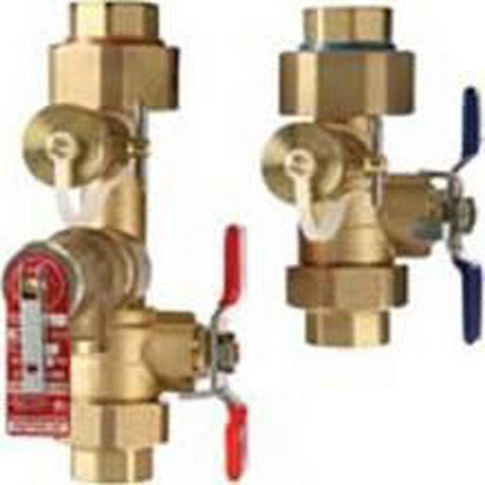 Noritz IK-WV-200-3-SW-LF 3/4 Sweat Isolation Valve Kit with Male 500K Btuh Pressure Relief Valve