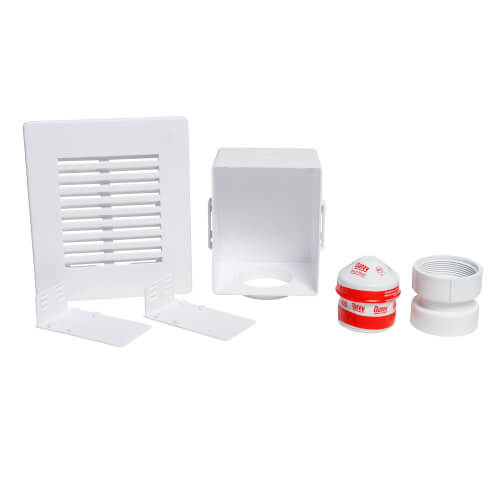 Oatey 39262 Sure Vent Air Admittance Valve Wall Box w/ PVC Adapter, 20 Branch, 8 Stack DFU AAV