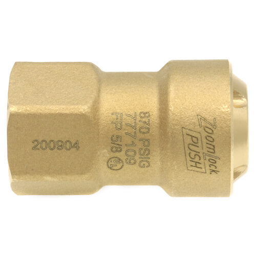 Parker Hannifin 777109 5/8 ZoomLock PUSH R410A Optimized SAE Flare Adapter PZKP-F10-HNBR