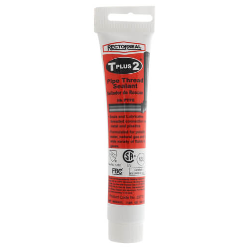 Rectorseal 23710 T Plus 2 1.75 oz PVC White Pipe Joint Compound