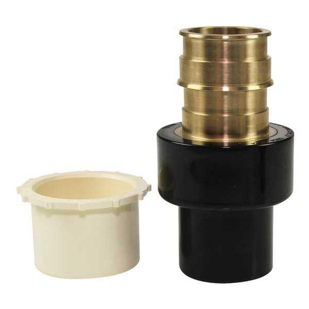 Uponor CP4502000 ProPEX 2 in. Brass PEX Expansion x 2 in. CPVC Spigot Adapter