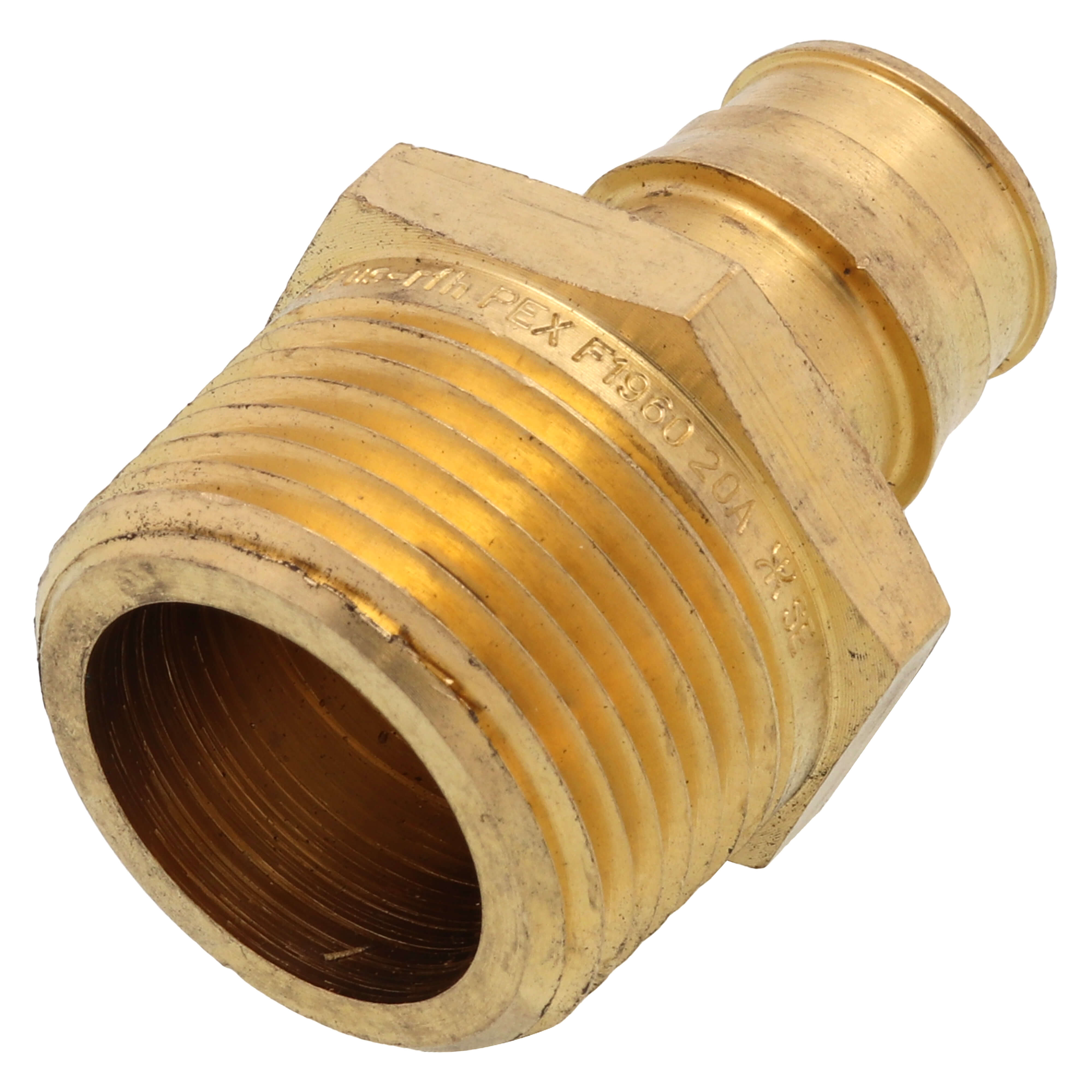 Uponor Q5527510 ProPEX 3/4 in Brass PEX Expansion x 1 in MPT Adapter