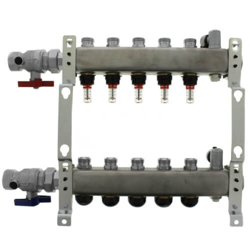 Uponor A2720502 Stainless Steel Manifold Assy With Flow Meter (1-1/4 IN X 3/4 IN) Replacement MPN